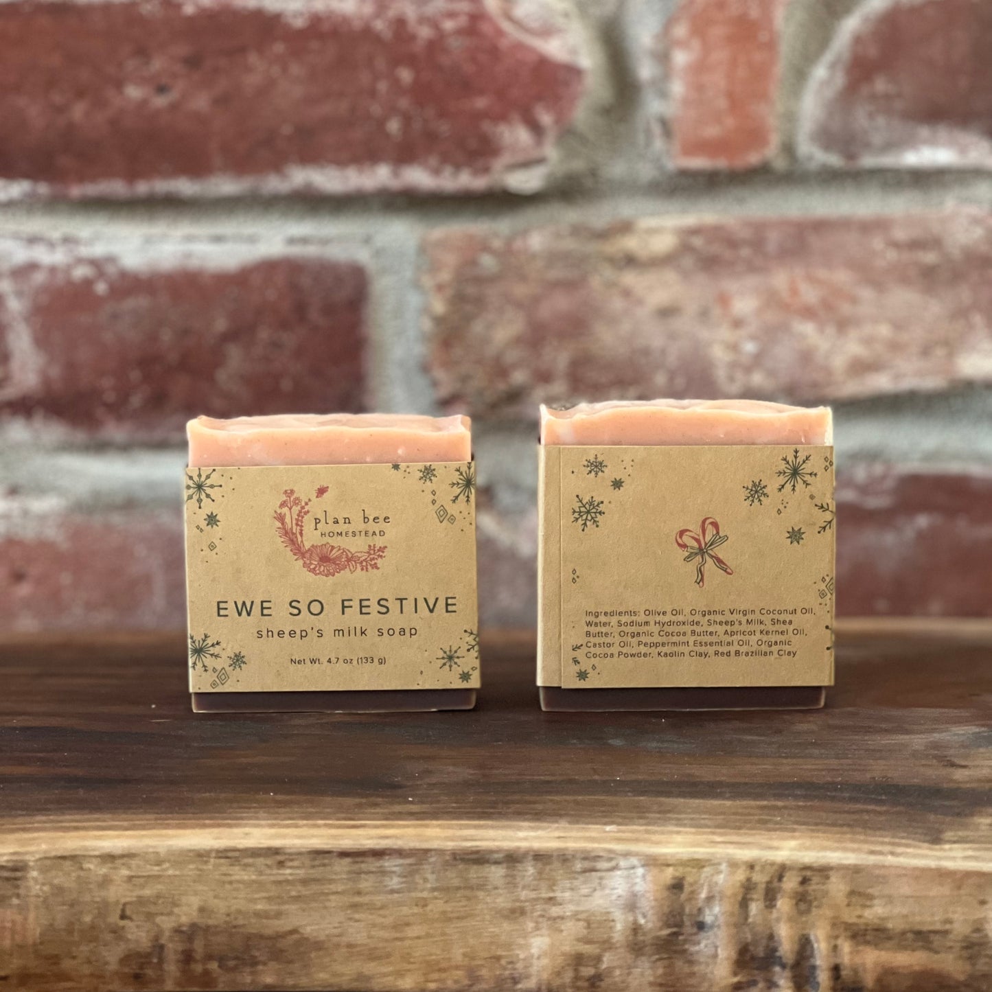 Ewe So Festive - Limited Edition Peppermint Mocha Sheep's Milk Soap