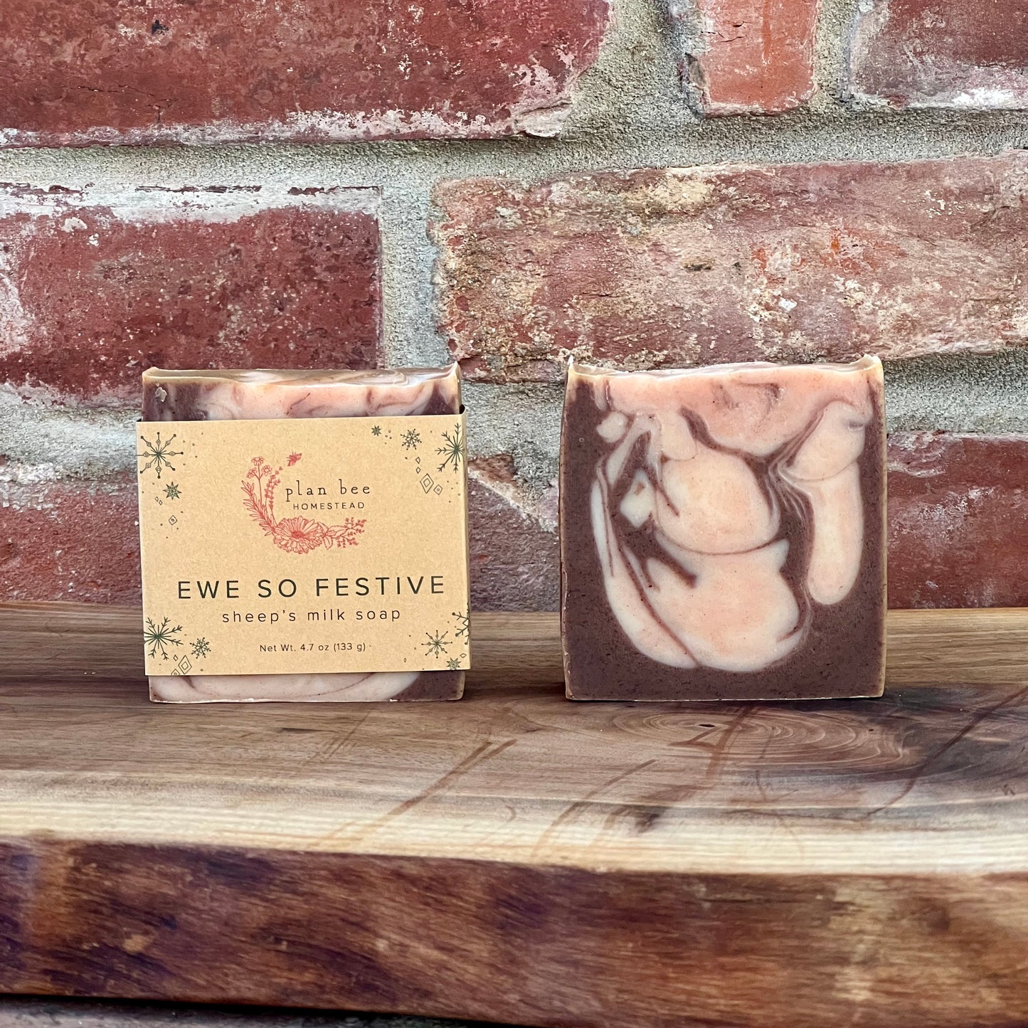 Ewe So Festive - Limited Edition Peppermint Mocha Sheep's Milk Soap