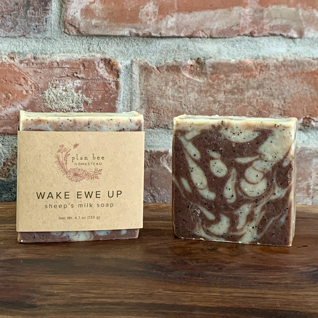 Wake Ewe Up - Coffee Scrub Sheep's Milk Soap